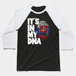 IT'S IN MY DNA Slovakia Flag Men Women Kids Baseball T-Shirt